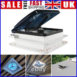 Roof Vent Fan Camper Van Motorhome RV Caravan Skylight Vent with LED Light White Roof Vent Fan Camper Van Motorhome RV Caravan Skylight Vent with LED Light White