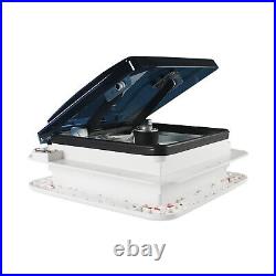 Roof Vent Fan Camper Van Motorhome RV Caravan Skylight Vent with LED Light White