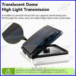 Roof Vent Fan Camper Van Motorhome RV Caravan Skylight Vent withLED 360mm x 360mm Roof Vent Fan Camper Van Motorhome RV Caravan Skylight Vent withLED 360mm x 360mm