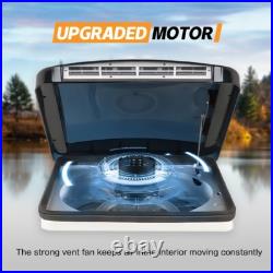 Roof Vent Fan Camper Van Motorhome RV Caravan Skylight Vent withRain Sensor Light Roof Vent Fan Camper Van Motorhome RV Caravan Skylight Vent withRain Sensor Light
