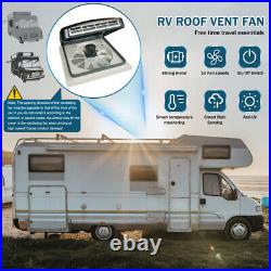 Roof Vent Fan Camper Van Motorhome RV Caravan Skylight Vent withRain Sensor Light Roof Vent Fan Camper Van Motorhome RV Caravan Skylight Vent withRain Sensor Light