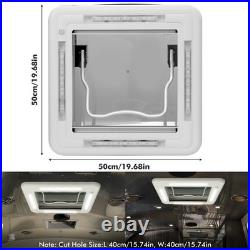 Roof Vent Fan Camper Van Motorhome White RV Caravan Skylight Vent 36cm/42cm UK