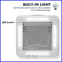 Roof Vent Fan Camper Van Motorhome White RV Caravan Skylight Vent 36cm/42cm UK