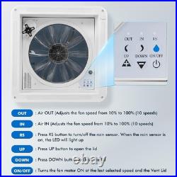 Roof Vent Fan Camper Van Motorhome White RV Caravan Skylight Vent 36cm/42cm UK