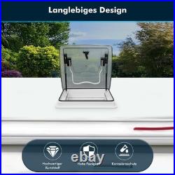 Roof Vent Fan Camper Van Motorhome White RV Caravan Skylight Vent 36cm/42cm UK
