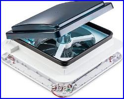 Roof Vent Fan Camper Van Motorhome with LED Light White RV Caravan Skylight 12V UK Roof Vent Fan Camper Van Motorhome with LED Light White RV Caravan Skylight 12V UK