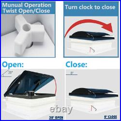 Roof Vent Fan Camper Van Motorhome with LED Light White RV Caravan Skylight 12V UK Roof Vent Fan Camper Van Motorhome with LED Light White RV Caravan Skylight 12V UK