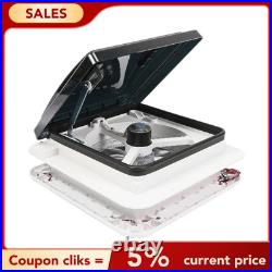 Roof Vent Fan Camper Van Motorhome with LED Light White RV Caravan Skylight Cdtlod Roof Vent Fan Camper Van Motorhome with LED Light White RV Caravan Skylight Cdtlod