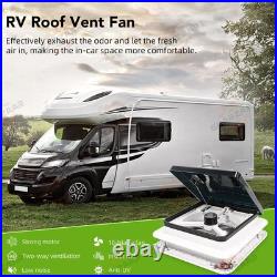 Roof Vent Fan Camper Van Motorhome with LED Light White RV Caravan Skylight Cdtlod Roof Vent Fan Camper Van Motorhome with LED Light White RV Caravan Skylight Cdtlod