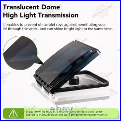 Roof Vent Fan Camper Van Motorhome with LED Light White RV Caravan Skylight Cdtlod Roof Vent Fan Camper Van Motorhome with LED Light White RV Caravan Skylight Cdtlod