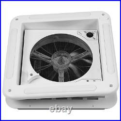 Roof Vent Fan Camper Van Motorhome with LED Light White RV Caravan Skylight Vent Roof Vent Fan Camper Van Motorhome with LED Light White RV Caravan Skylight Vent