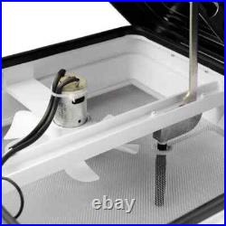 Roof Vent Skylight Camper Van Motorhome Horsebox Caravan 420x420mm Black & White