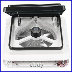 Roof Vent Turbo Crystal Fan 12V 360mm x 360mm 11x 11'' Camper Van Motorhome