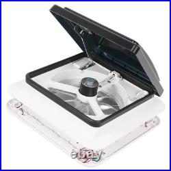 Roof Vent Turbo Crystal Fan 12V 360mm x 360mm 11x 11'' Camper Van Motorhome