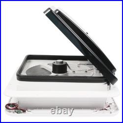 Roof Vent Turbo Crystal Fan 12V 360mm x 360mm 11x 11'' Camper Van Motorhome