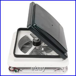 Roof Vent Turbo Crystal Fan 12V 360mm x 360mm 11x 11'' Camper Van Motorhome