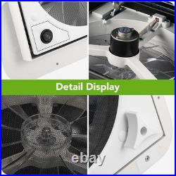 Roof Vent Turbo Crystal Fan 12V 360mm x 360mm 11x 11'' Camper Van Motorhome