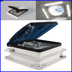 Roof Ventilation Fan Camper Van Motorhome RV Caravan Skylight Vent LED Light UK