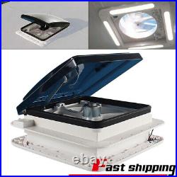 Roof Ventilation Fan Camper Van Motorhome RV Caravan Skylight Vent with LED Light