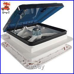 Roof Ventilation Fan Camper Van Motorhome RV Caravan Skylight Vent with LED Light