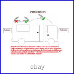 Roof Ventilation Fan Camper Van Motorhome RV Caravan Skylight Vent with LED Light Roof Ventilation Fan Camper Van Motorhome RV Caravan Skylight Vent with LED Light