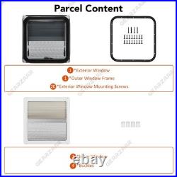 Side Camper Van Window Double Glazed for Caravan Motorhome Parts Kit