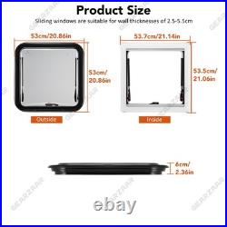 Side Camper Van Window Double Glazed for Caravan Motorhome Parts Kit