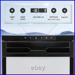 Silver 50L 12V 24V Compressor Fridge Freezer BT APP Camper Van Caravan Motorhome