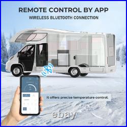 Silver 50L 12V 24V Compressor Fridge Freezer BT APP Camper Van Caravan Motorhome
