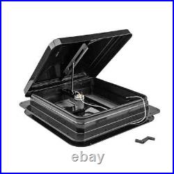 Skylight Roof Vent Camper Van Motorhome Horsebox Caravan Black 420x420mm