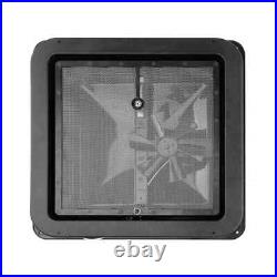 Skylight Roof Vent Camper Van Motorhome Horsebox Caravan Black 420x420mm
