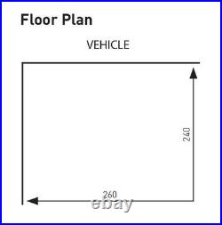 SunnCamp Swift Van Canopy 260 Campervan Motorhome Awning VW T5 T6 Canopy 2022