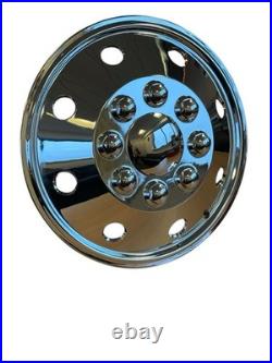The Motorhome Shop X4 16 Inch Chrome Wheel Trims Motorhome Van RV Camper Vans