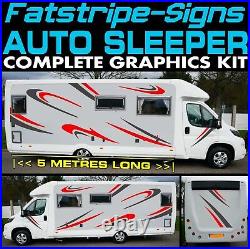 To fit AUTO SLEEPER MOTORHOME GRAPHICS STICKERS DECALS CAMPER VAN CONVERSION D