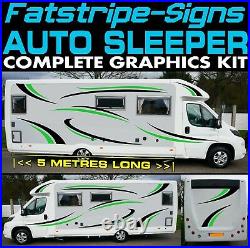 To fit AUTO SLEEPER MOTORHOME GRAPHICS STICKERS DECALS CAMPER VAN CONVERSION D