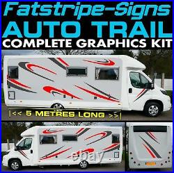 To fit AUTO TRAIL MOTORHOME GRAPHICS STICKERS DECALS CAMPER VAN CONVERSION