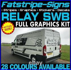 To fit CITROEN RELAY L1 SWB GRAPHICS STICKERS STRIPES DECAL CAMPER VAN MOTORHOME