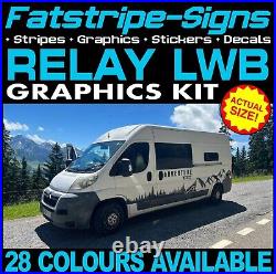 To fit CITROEN RELAY L3 LWB GRAPHICS STICKERS STRIPES DECAL CAMPER VAN MOTORHOME