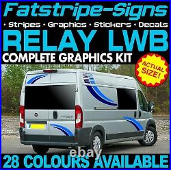 To fit CITROEN RELAY L3 LWB GRAPHICS STICKERS STRIPES DECAL CAMPER VAN MOTORHOME