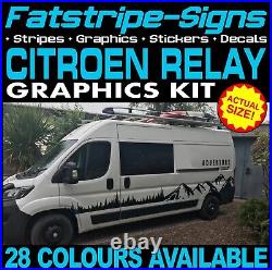 To fit CITROEN RELAY L3 LWB GRAPHICS STICKERS STRIPES DECAL CAMPER VAN MOTORHOME