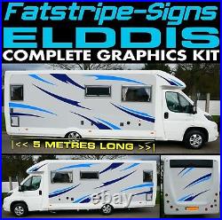 To fit ELDDIS MOTORHOME GRAPHICS STICKERS STRIPES DECALS CAMPER VAN CONVERSION