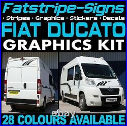 To fit FIAT DUCATO L4 EXLWB MOTORHOME GRAPHICS STICKERS DECAL STRIPES CAMPER VAN