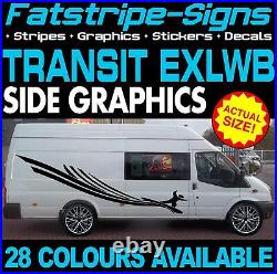 thumbnail image 2 of Ford Transit ST Bonnet & Side Stripes Graphics Decals – MK6 MK7 M Sport Style, Matte 2 of 4
