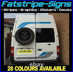 To fit FORD TRANSIT LWB GRAPHICS STICKERS STRIPES DECALS CAMPER VAN MOTORHOME
