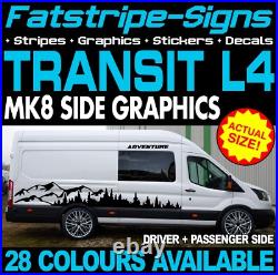 To fit FORD TRANSIT MK8 L4 EXLWB GRAPHICS STICKERS DECALS CAMPER VAN MOTORHOME To fit FORD TRANSIT MK8 L4 EXLWB GRAPHICS STICKERS DECALS CAMPER VAN MOTORHOME