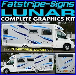 To fit LUNAR MOTORHOME GRAPHICS STICKERS STRIPES DECALS CAMPER VAN CONVERSION