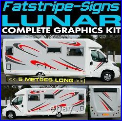 To fit LUNAR MOTORHOME GRAPHICS STICKERS STRIPES DECALS CAMPER VAN CONVERSION