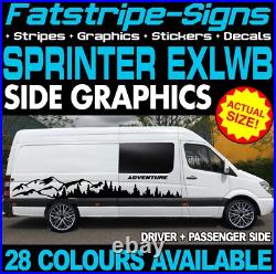 To fit MERCEDES SPRINTER EXLWB GRAPHICS STICKERS DECALS CAMPER VAN MOTORHOME To fit MERCEDES SPRINTER EXLWB GRAPHICS STICKERS DECALS CAMPER VAN MOTORHOME
