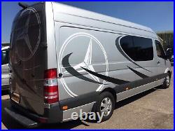 To fit MERCEDES SPRINTER LWB CAMPER VAN STICKERS GRAPHICS STRIPES MOTORHOME