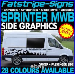 To fit MERCEDES SPRINTER MWB GRAPHICS STICKERS STRIPES CAMPER VAN MOTORHOME To fit MERCEDES SPRINTER MWB GRAPHICS STICKERS STRIPES CAMPER VAN MOTORHOME